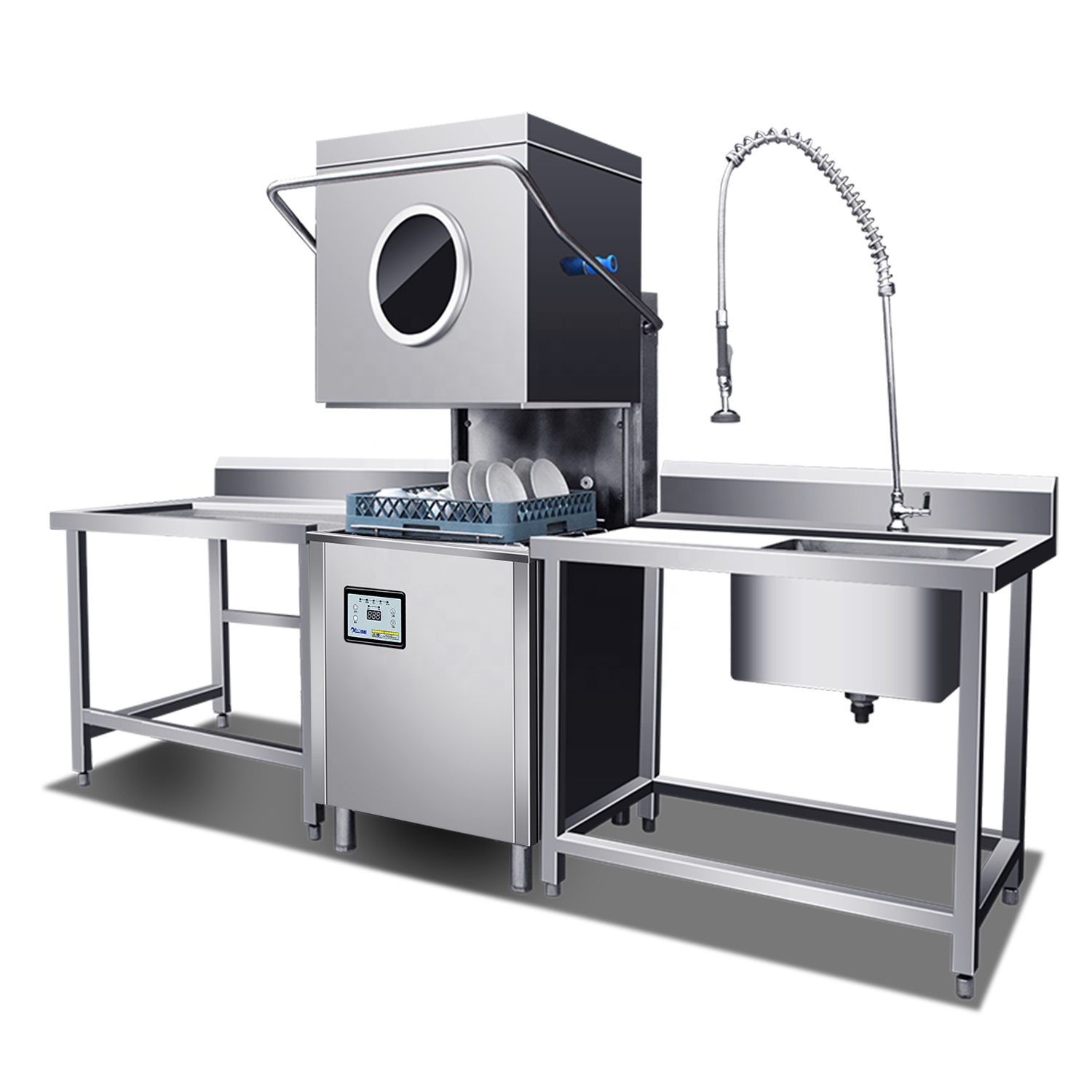 Commercial Kitchen Dishwasher - غسالة أطباق كهربائية تجارية أوتوماتيكية للمطاعم
