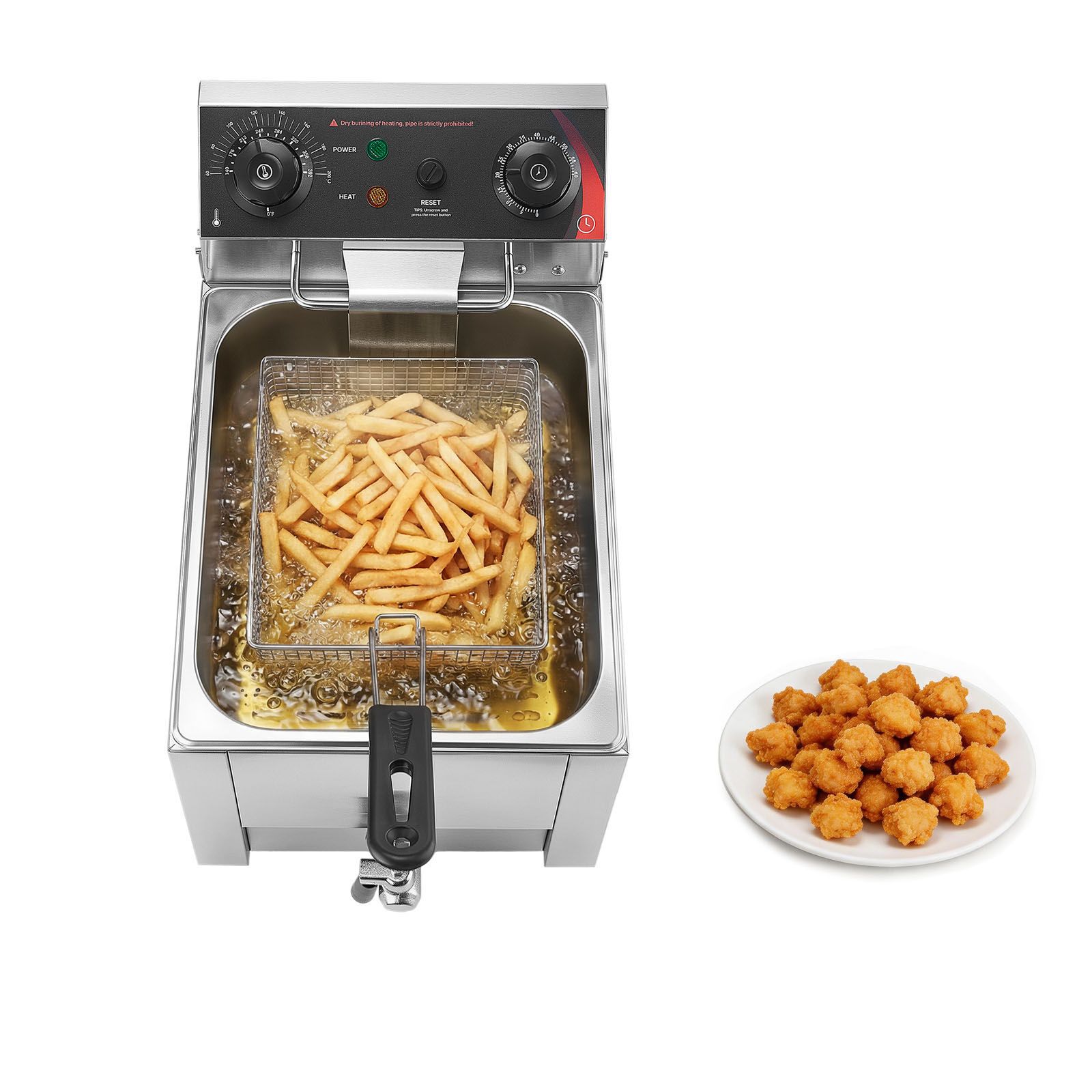 Deep Fryer Commercial - قلاية كهربائية تجارية عميقة، مزودة بترقية