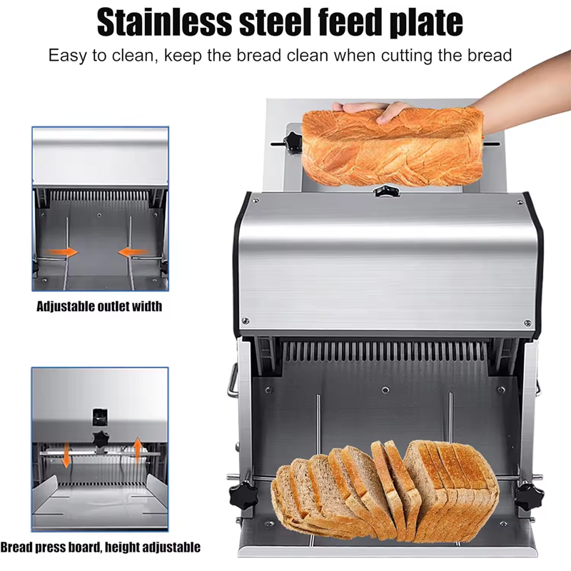 Commercial Bread Slicer - خط إنتاج شرائح الخبز الكهربائية التجارية