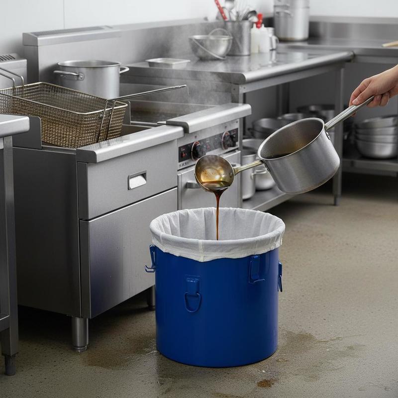 حاوية تخلص من الزيوت من الفولا - مراجعة Commercial Kitchen Oil Disposal وسعره