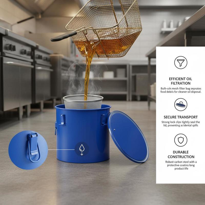 حاوية تخلص من الزيوت من الفولا - مراجعة Commercial Kitchen Oil Disposal وسعره