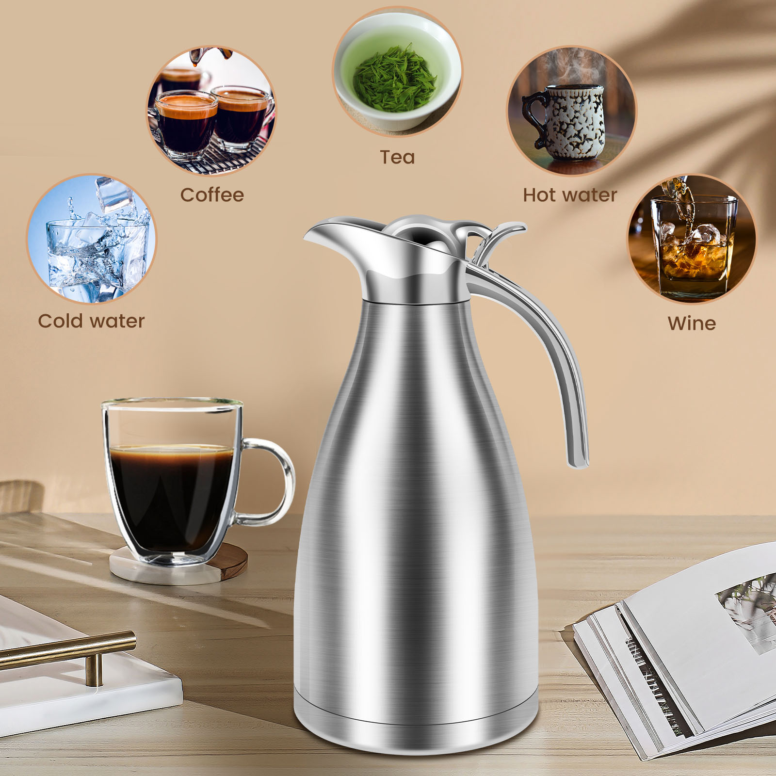 غلاية المطبخ الحرارية 2000 ملل - مراجعة Commercial Kitchen Kettle وسعره