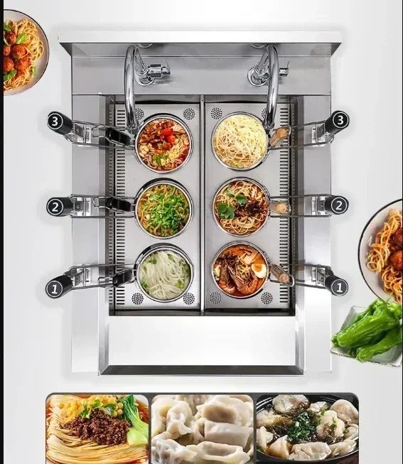 طباخ المعكرونة ذو الرفع التلقا - مراجعة Commercial Kitchen Boiler وسعره