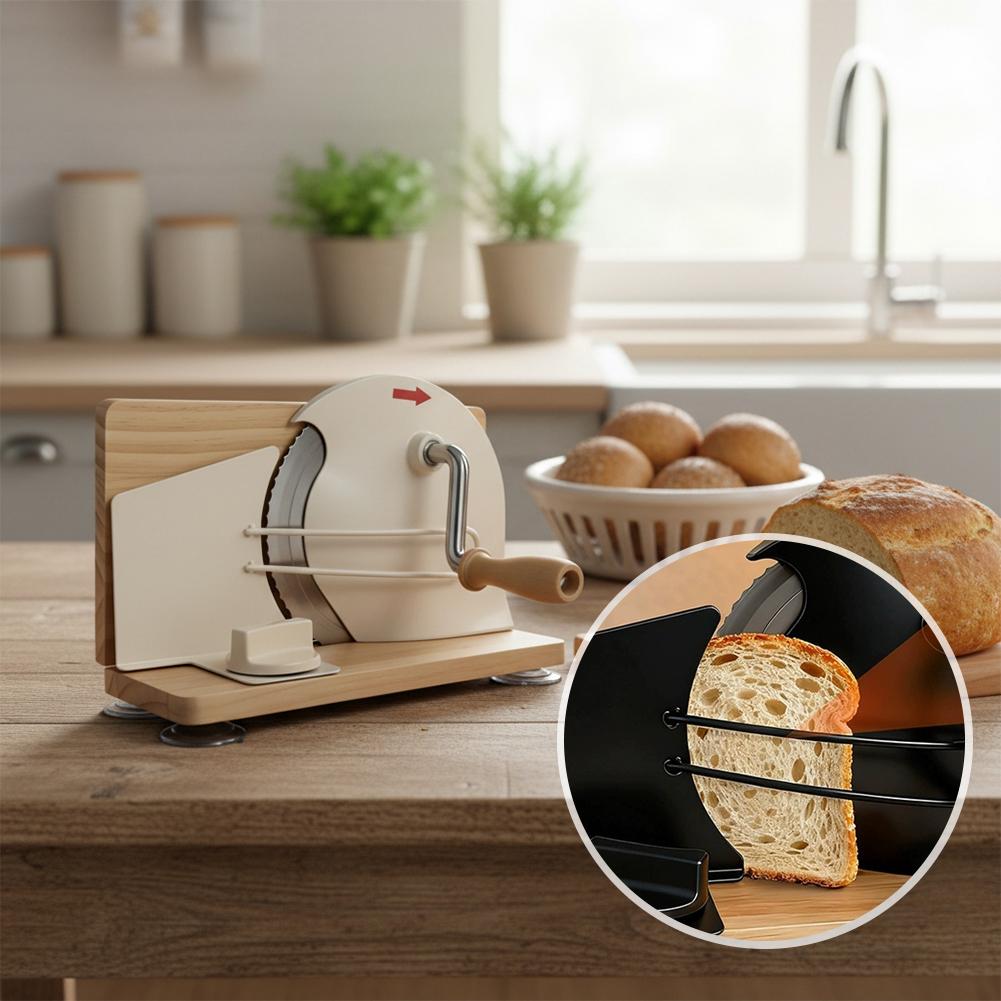 قطاعة خبز يدوية مع مقبض دوار م - مراجعة Commercial Bread Slicer وسعره