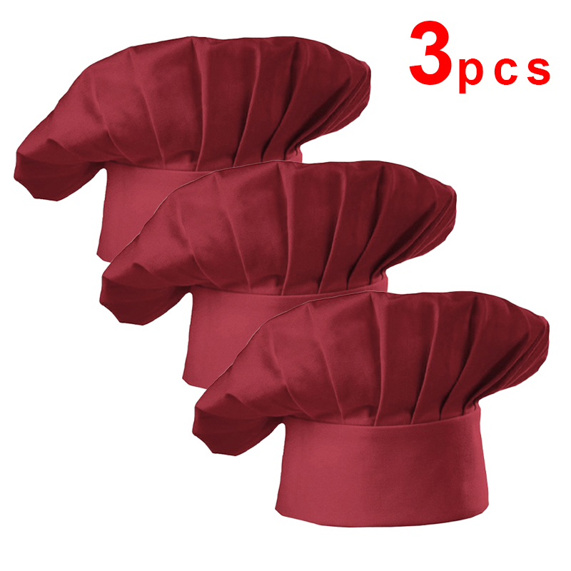 3 قطع قبعات طهاة بيضاء بارتفاع - مراجعة Commercial Kitchen Services وسعره