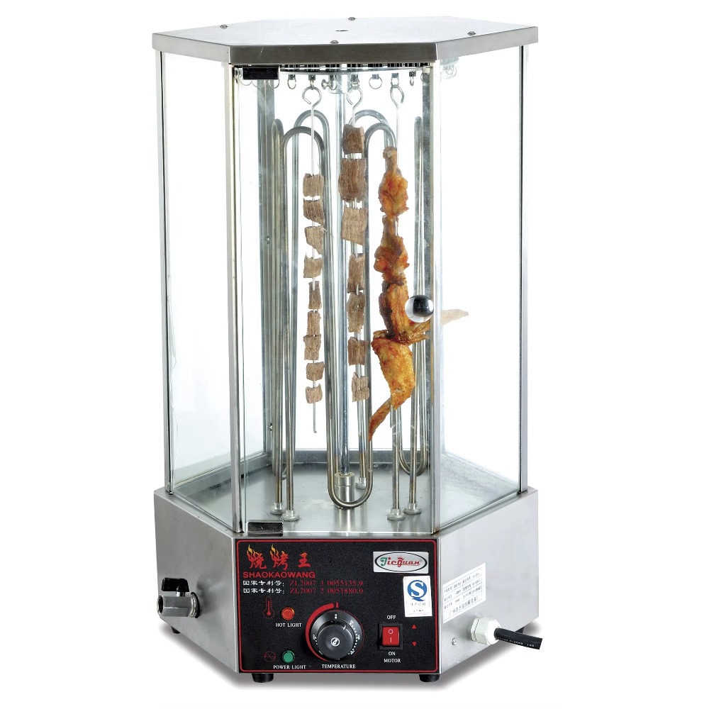 آلة شواء دوارة للذرة والكباب،  - مراجعة Commercial Kitchen Parts & Service وسعره
