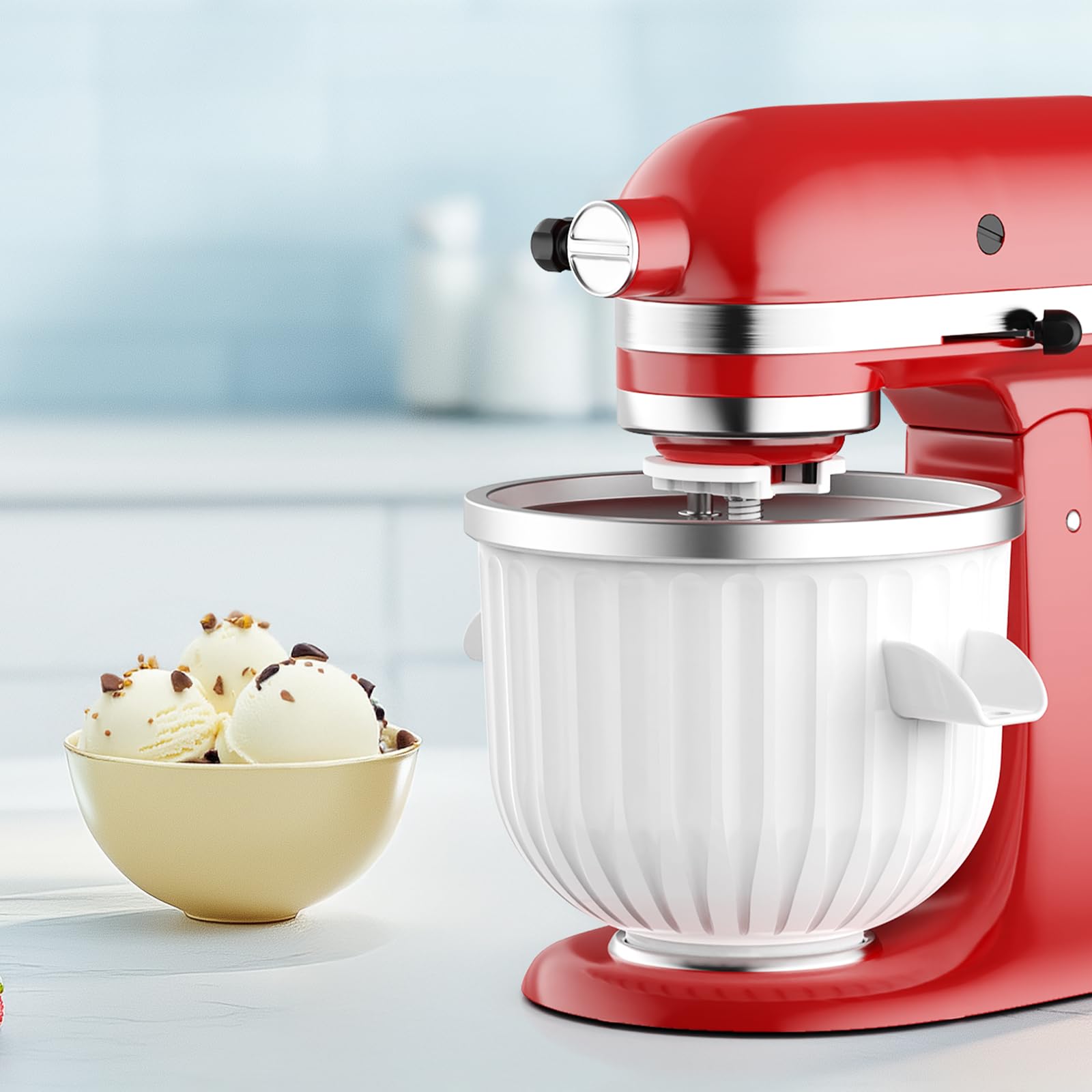 ملحق صانع الآيس كريم بسعة 2 كو - مراجعة Commercial Kitchenaid وسعره