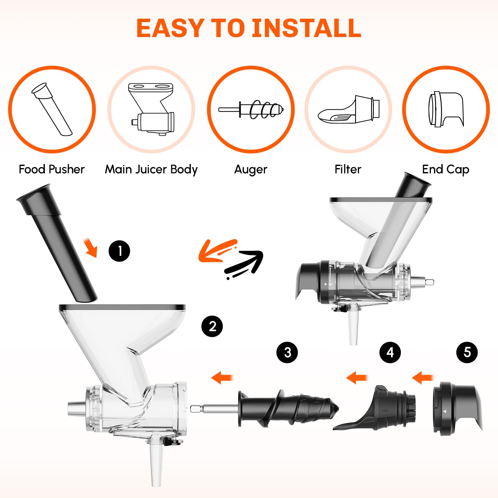 ملحق عصارة بالضغط البارد البطي - مراجعة Commercial Kitchenaid وسعره