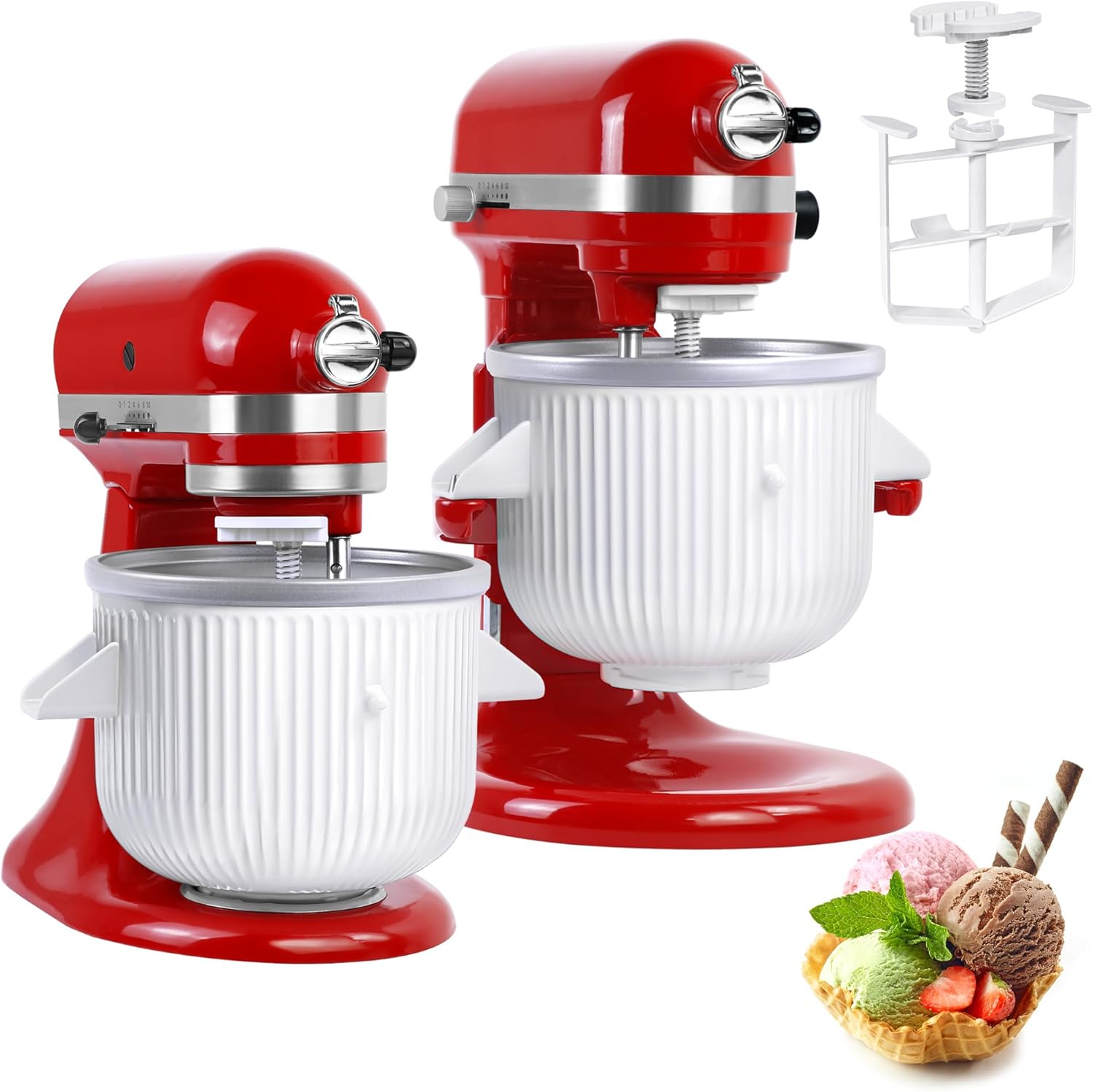 مرفق صانع الآيس كريم لخلاطات ح - مراجعة Commercial Kitchenaid وسعره
