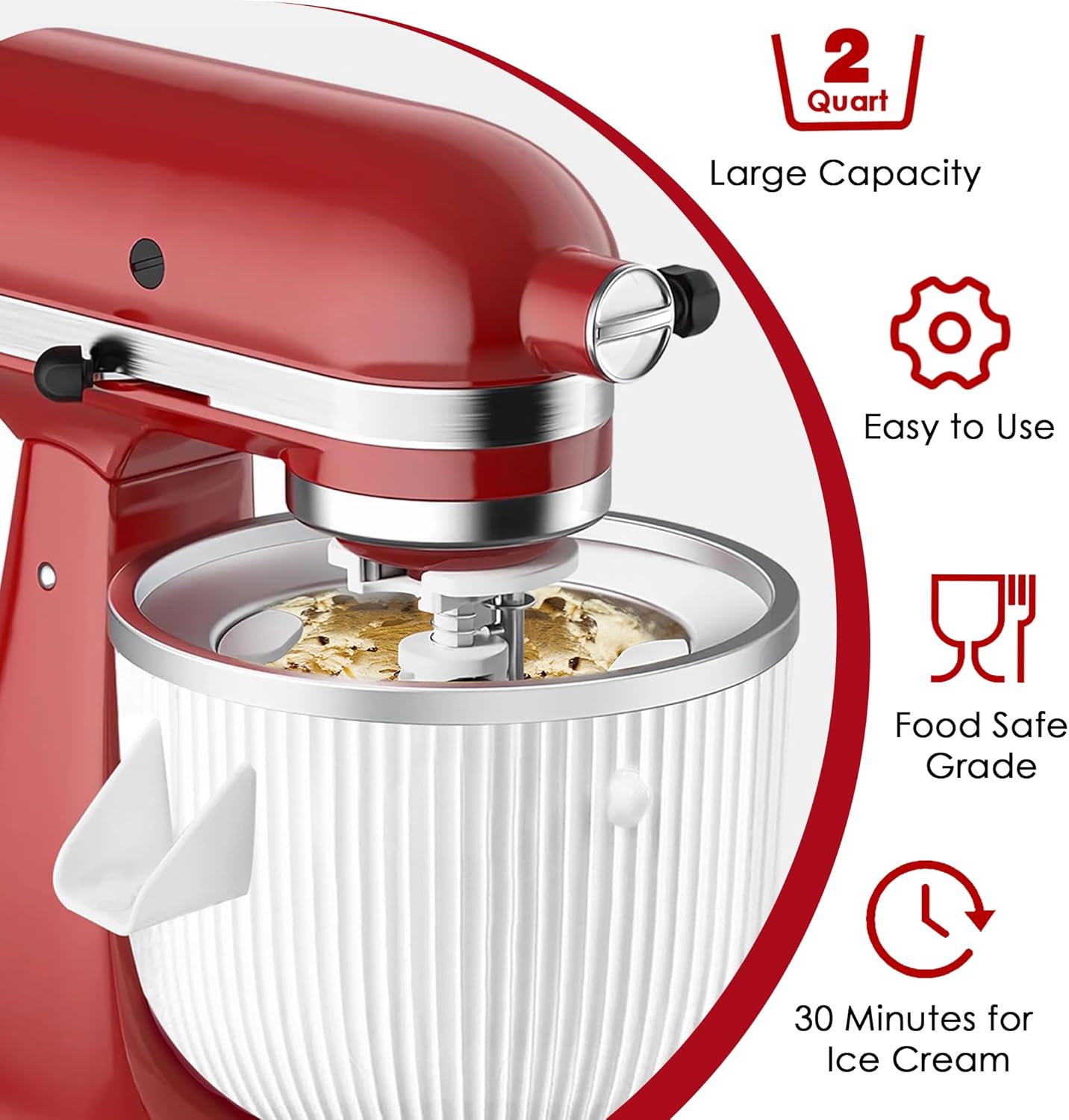 مرفق صانع الآيس كريم لخلاطات ح - مراجعة Commercial Kitchenaid وسعره